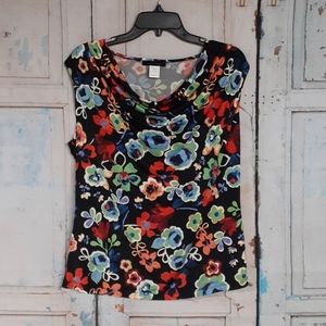 Woman's Jennie and Marlis floral tank top, size Large